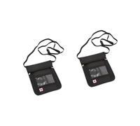 BESPORTBLE 2 Pezzi Passaporto in Nylon Leggero Multifunzione e Portatile Custodia per Documenti Biglietti e Denaro Organizer Sicuro per Aeroporto e Festival