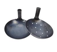 BESPORTBLE 2 Pezzi Scavo e colino per letame Cat Litter Scoop Metal paletta per il terreno rastrello metallico Silver