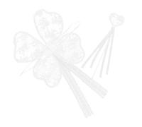 BESPORTBLE 2 Pezzi Set Di Bacchette Magiche In Pizzo Con Farfalle Mobili Di Fata Illuminate Abito Da Principessa Per Bambine Bacchette Magiche In Pizzo Con Farfalle E Gonna In Tessuto