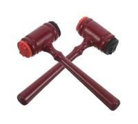 BESPORTBLE 2 Pezzi Sigillo del Martello del Giudice Legno di martelletto Stamper Piccolo Martello Brown