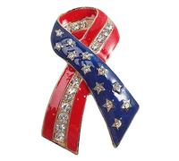 BESPORTBLE 2 Pezzi spilla corpetto decorazione del pettorale Decorazione dei vestiti accessorio per l'arredamento dei vestiti distintivi in stile americano spille bandiera nazionale lega
