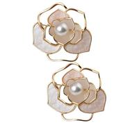 BESPORTBLE 2 Pezzi spilla di fiori spille di fiori delicati spilla a fiore Brucia dei vestiti da donna perno per zaini spilla per cappello Spilla a scialle spille per vestiti lega
