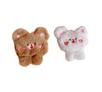 BESPORTBLE 2 Pezzi Spilla di orso riempitivi per sacchetti di festa di natale distintivo spilla dei cartoni animati spilla animale cappelli spilla zaini spilla orso borsa spilla di peluche