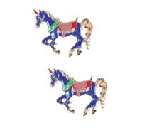BESPORTBLE 2 Pezzi Spilla Spilla Cavallo Decorativo Vestiario Spillo Piccolo Spilla Per Donna Spilla Da Scialle Pin Carino Spilla Da Cappello Da Uomo Perno Per Zaino Pin Per i Vestiti Metallo