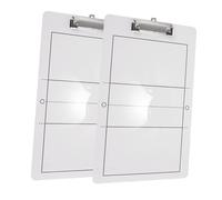 BESPORTBLE 2 Pezzi Tavola Di Allenamento Per Pallavolo in Pvc, Lavagna Portatile Multifunzione Per Allenatore, Blocco Per Appunti Riutilizzabile Per Strategia Di Partita Sportiva