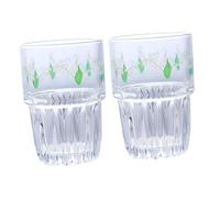 BESPORTBLE 2 pezzi Tazze da Caffè Trasparenti con Motivo Fiore Campanula Bicchieri per Succo e Bevande per Uso Quotidiano in Cucina