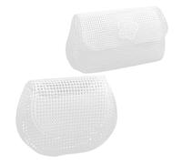 BESPORTBLE 2 Pezzi Tela Canvas Rete di Plastica per Borse Fai da Te, Materiale Traspirante e Leggero per Realizzazione di Pochette e Outdoor Use