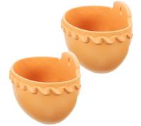 BESPORTBLE 2 Pezzi Vaso da Fiori Appeso Semicerchio Hg-3051 in Plastica