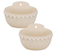 BESPORTBLE 2 Pezzi Vaso da Parete Sospeso in Plastica Semicerchio Hg-3051
