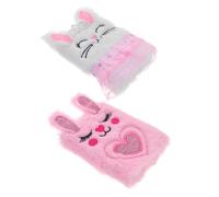 BESPORTBLE 2 Quaderni Taccuini Peluche Morbido con Cover Coniglio Cartoon per Ragazze Mini Diario Segreto per Quotidiano Regalo Compleanno e