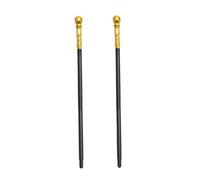 BESPORTBLE 2 Scettri da in Plastica Dorata per Accessori Cosplay per Halloween Compleanni e Spettacoli Teatrali Bastoni Decorativi Sicuri e Divertenti