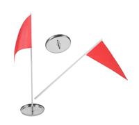 BESPORTBLE 2 Set Bandiera da Golf in Acciaio Inossidabile con Coppa per Buca, Resistente alle Intemperie, Guida Visiva per Putting Green in Giardini e Campi da Golf