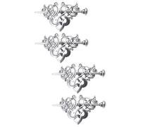 BESPORTBLE 2 Set Clip Di Creativi Forcina Per Accessori Per Vichinghi Nozze Piccoli Fermagli Per Forcina Scorrevole Hairpins Viking Lega Argento 2 Pezzi*2
