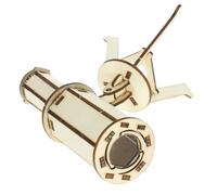 BESPORTBLE 2 Set Kit Costruzione Telescopio Astronomico in Legno per Educativo da Te per Ragazzi e Ragazze Sviluppo Manuale e Creatività Progetto Scientifico