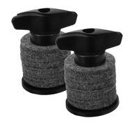 BESPORTBLE 2 set Manicotti per Piatti Batteria in Plastica con Base Flangiata da Accessori Professionali per Strumenti Percussione Sostituzione Facile e Resistente per Batteria ed E-drum