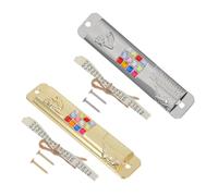 BESPORTBLE 2 Set Mezuzah in Metallo Vintage per Porta d Ingresso Decorazione Religiosa con Scrittura Sacra Leggera e Resistente per Casa e Ufficio Simbolo di Benedizione e Protezione