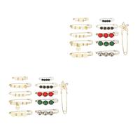 BESPORTBLE 2 Set Perno in Vita Gioielli Spilla Da Balia Spille Per Donna Pin Maglione Spilla Per Abbigliamento Spilla Da Balia Del Vestito Spille Per Le Donne Spilla Sicura Lega 11 Pezzi * 2