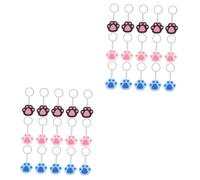 BESPORTBLE 2 Set Portachiavi Catena Chiave Carina Key Chain Per Donne Carino Cane Keychain Accessorio Donne Keychain Per La Borsa Ciondolo Zaino Keyring Animale Metallo 15 Pezzi * 2
