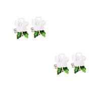 BESPORTBLE 2 Set Spilla Di Perle Di Conchiglia Spilla Di Perle Alla Moda Decorazioni Mazzo Fiore Di Di Maglione Di Strass Conchiglia Materiale in Lega 2 Pezzi * 2