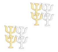 BESPORTBLE 2 Set Spilla Distintivo Pin Per I Vestiti Perno Di Chiusura Di Sicurezza Perno Decorativo Simbolo Psicologia Spilla Simbolo Clip Spilla Simbolo Psicologia Lega 4 Pezzi*2