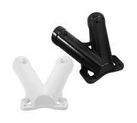 BESPORTBLE 2 Set Supporto Portabandiera V Alluminio da Base Doppia per Montaggio Parete Resistente e Stabile per Esterni per Bandiera Nazionale e Decorazioni All Aperto