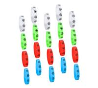 BESPORTBLE 20 Braccialetti Silicone per Calcio con Motivazionali Bracciali Morbidi e Anallergici per e Colori Vivaci per Sportivi e Club