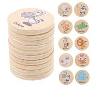 BESPORTBLE 20 Gioco Memoria in Legno Montessori per Carte Educative Abbinamento con Animali della Foresta Gioco Educativo per Sviluppo Memoria e Concentrazione