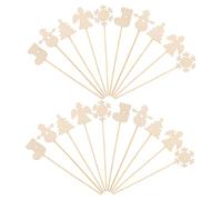 BESPORTBLE 20 per bacchette fatate incompiute Prop del personale portatile bacchette da per bambine bastone bianco legno Cachi