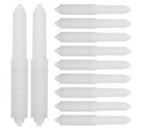 BESPORTBLE 20 Pezzi Asta a Molla Portarotolo di Carta Igienica in Plastica Ricambio Flessibile per Rotolo da 105-158Mm Accessorio per Bagno Casa Ufficio Design Antiscivolo e Facile Pulizia