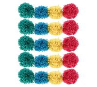 BESPORTBLE 20 pezzi di palla prigioniera in filato colorato: palla da pallamano morbida da 9 cm per bambini - Forniture per giochi di kickball per scuola e asilo nido - Attrezzature sportive per