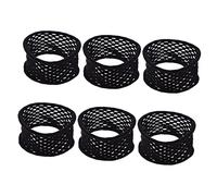 BESPORTBLE 20 Pezzi Elastici per Chioma in Nylon Nero, Fascia Larga e Resistente, Alta Elasticità e Comfort, per Code di Cavallo Spesse e Uso Quotidiano Femminile