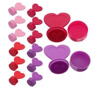 BESPORTBLE 20 Pezzi Timbri Cuore in Plastica Colorati per Stampe per Feste Romantiche Scrapbook e Diario Materiali per Lavoretti e Premi in Classe Facili da Usare e Portatili