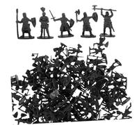 BESPORTBLE 200pezzi Miniature Soldatini Medievali in Grigia Modelli Cavalieri Per Decorazioni Tavolo Sabbia Piccoli Soldati Resistenti e Dettagliati Giocattoli Educativi Per Ragazzo Ragazza r