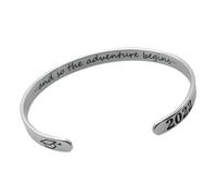 BESPORTBLE 2022 Braccialetto di apertura della laurea braccialetto di lettere braccialetti dell'amicizia regalini fine scuola Souvenir di laurea bracciale in acciaio inossidabile Silver