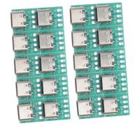 BESPORTBLE 20pezzi Adattatore USB c Tipo Scheda di Connessione PCB Convertitore Modulo Femmina per Cavi Dati Trasmissione Stabile Installazione Fai da Te