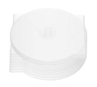 BESPORTBLE 20pezzi Custodia Trasparente Per Dvd Custodie Rotonde in Plastica Per Dischetti Portadischi Protettivi Trasparenti Custodia Rotonda Per Organizzazione Cd Album Retrò Dati Ufficio