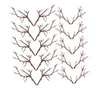 BESPORTBLE 20pezzi Rami di Plastica Artificiali Decorazione di Rami per Pupazzi di Fai da Te Rametti di Plastica Oggetti di Scena per Mani di Pupazzi di Forniture Fai da Te per Decorazioni Fe