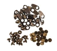 BESPORTBLE 20sets Ganci Per Lacci in Per Scarponi Da Trekking Fibbie Per Scarpe Attacchi Per Lacci Kit Di Riparazione Per Fibbie Accessori Per Scarponi Per Escursionismo Arrampicata Campeggio