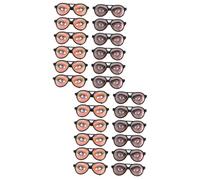 BESPORTBLE 24 Occhiali Da Divertimento Per i Divertente Costume Halloween Googly Falso Festival Accessori Cartone Animato Scherzo Occhiali Stupidi