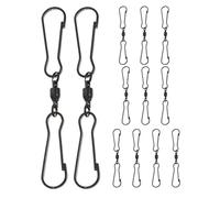 BESPORTBLE 24 Pezzi Hummingbird Feeder Hook Gancio del Vento Ganci per Appendere All'aperto Ganci per Decorazioni Esterne Black