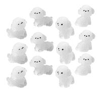 BESPORTBLE 24 Pezzi Miniature Resin Dog Figurines Glow in The Dark Mini Puppy Statues For Micro Landscape Fairy Garden Dollhouse Decoration