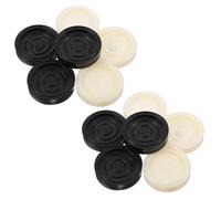 BESPORTBLE 24 pezzi Pedine in Plastica Rotonde Accessori Scacchiera per Giochi da Tavolo Facili da Trasportare e Mani Sicure Adatti Tutte le Età