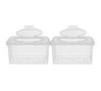 BESPORTBLE 2pezzi Dispenser Per Salviette Ricaricabile Da Contenitore Per Salviette Per Bagno Porta Per Ragazza Facile Da Usare Una Mano Adatto Per Cameretta Cucina e Soggiorno