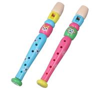 BESPORTBLE 2pezzi Flauto Giocattolo Musicale Per Ragazzo Strumento Educativo Sei Buchi Materiale Plastico Sicuro e Durevole Dimensioni Compatte