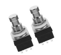 BESPORTBLE 2pezzi Interruttore Chitarra Piedi Nero Compatibile Effetti Vari Robusto e Stabile Per Uso Live e Home Facile Da Usare Per Musicisti