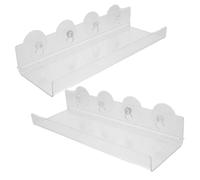 BESPORTBLE 2pezzi Mensole per Piante da Finestra in Acrilico con Ventosa Supporto Resistente e Leggero per Piccole Succulente e Erbe Aromatiche per Interni e Davanzali