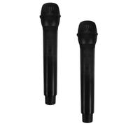 BESPORTBLE 2pezzi Microfono Finto di Simulazione in Plastica Microfono Giocattolo per Ragazzo Ragazza Ragazza Realistico Accessorio per Teatro Fotografia e Giochi di Ruolo