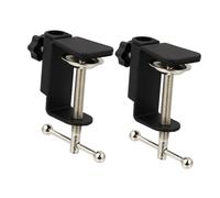 BESPORTBLE 2pezzi Morsetto per Asta Microfono Forma di Supporto da Tavolo Base Clip Resistente per Uso in Scuole ed Eventi Pubblici Protezione Ammortizzata