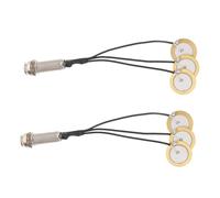 BESPORTBLE 2pezzi Pickup Piezoelettrico Autoadesivo Per Chitarra Acustica Violino Kalimba Trasduttore Microfono Amplificatore Suono