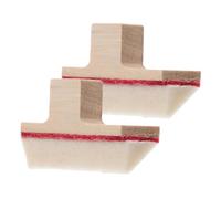 BESPORTBLE 2pezzi Sordina per Pianoforte Verticale in Legno Blocco per Sordina Accessori per Riparazione Pianoforte Kit di Manutenzione Silenziatore per Strumenti Musicali